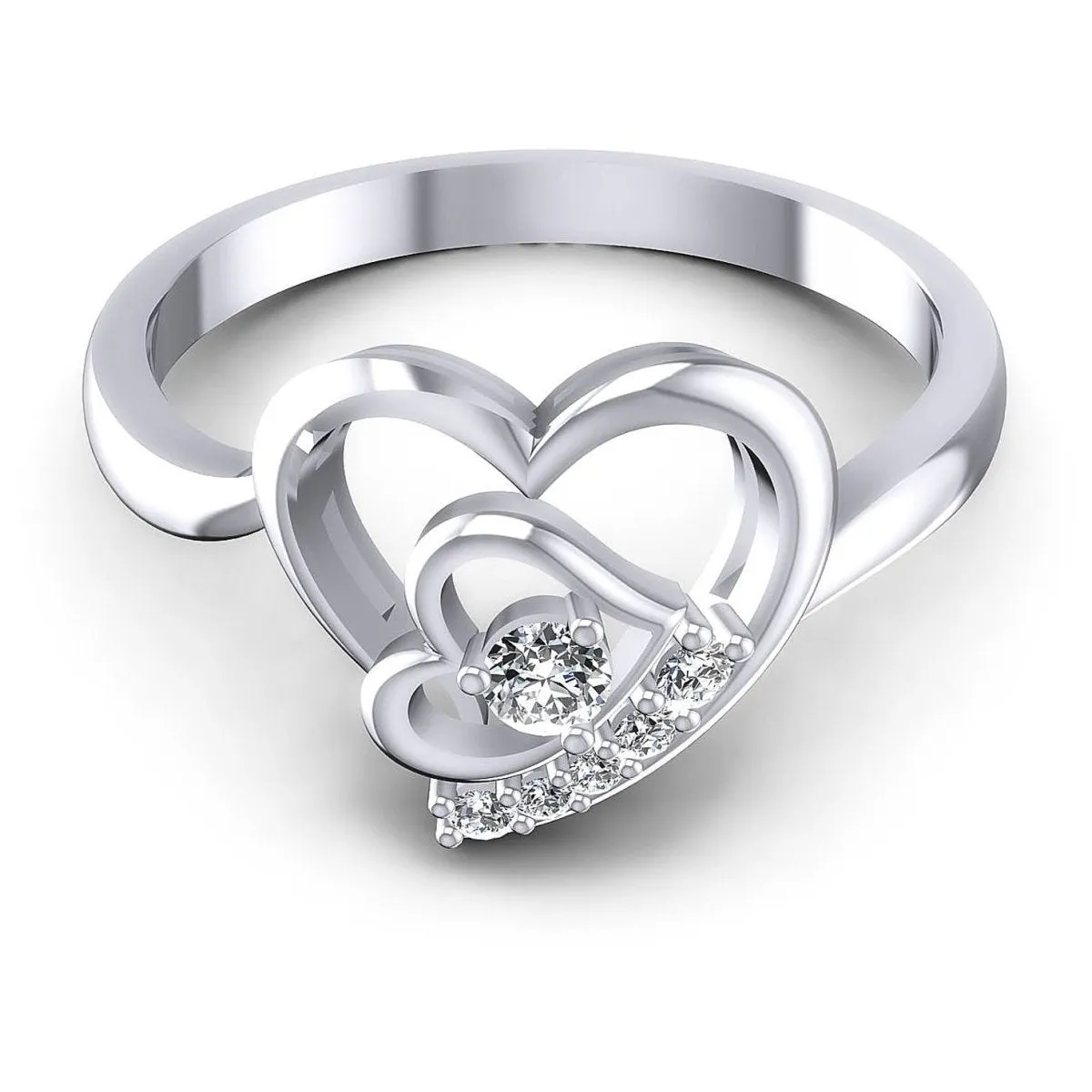 0.25 CT Round Cut Diamonds - Fashion Ring