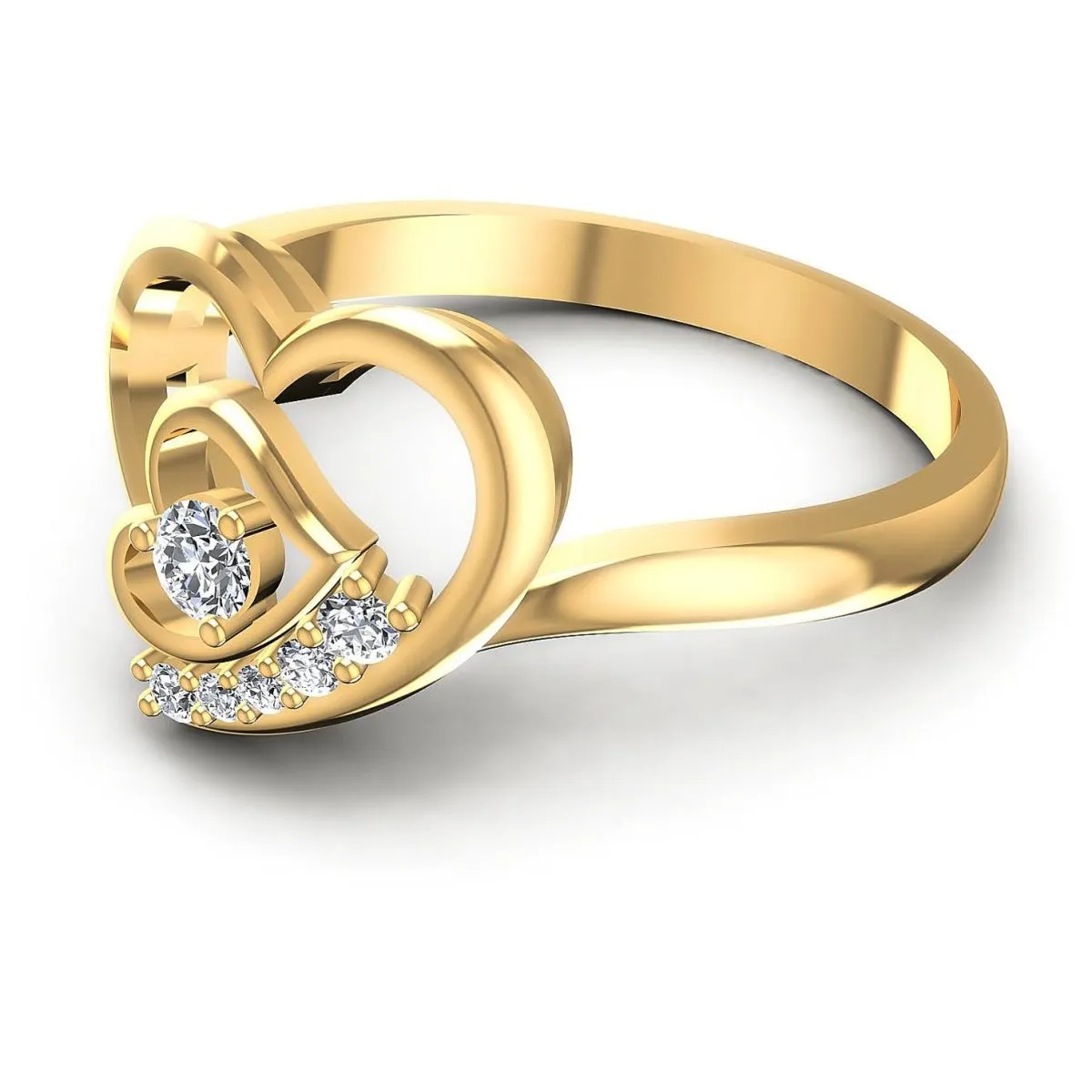 0.25 CT Round Cut Diamonds - Fashion Ring