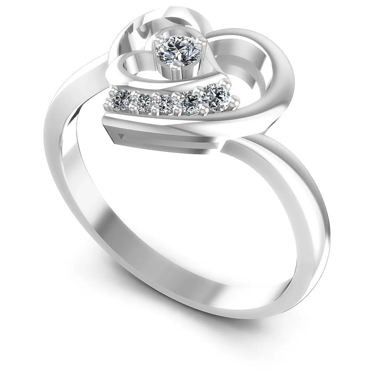 0.25 CT Round Cut Diamonds - Fashion Ring