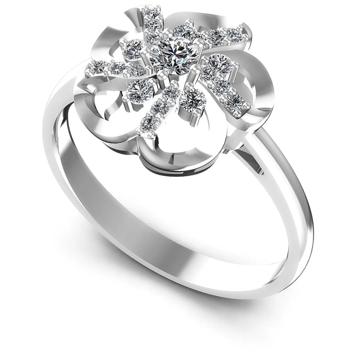 0.30 CT Round Cut Diamonds - Fashion Ring