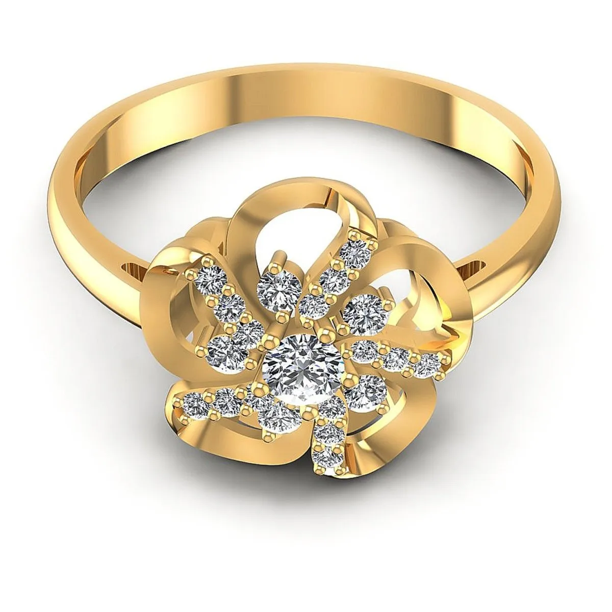 0.30 CT Round Cut Diamonds - Fashion Ring