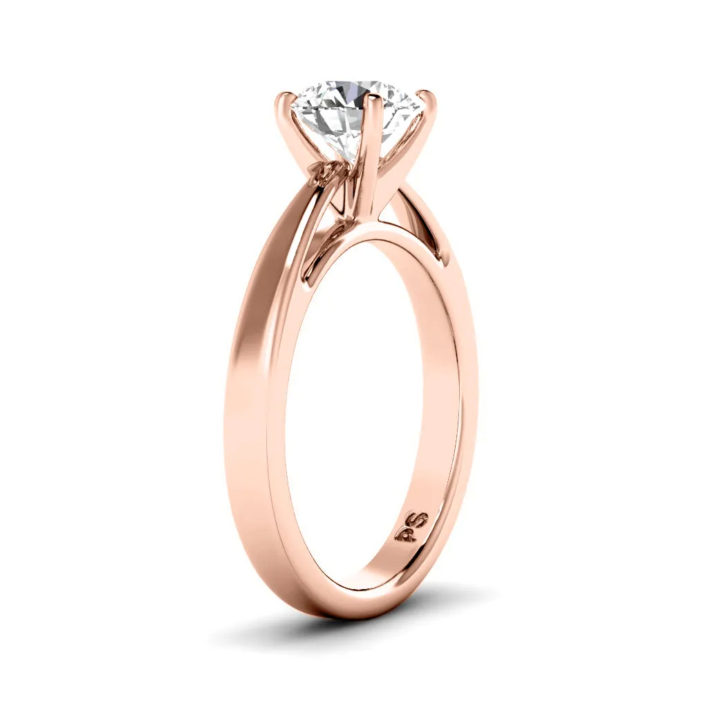 0.35-1.50 CT Round Cut Diamonds - Solitaire Ring