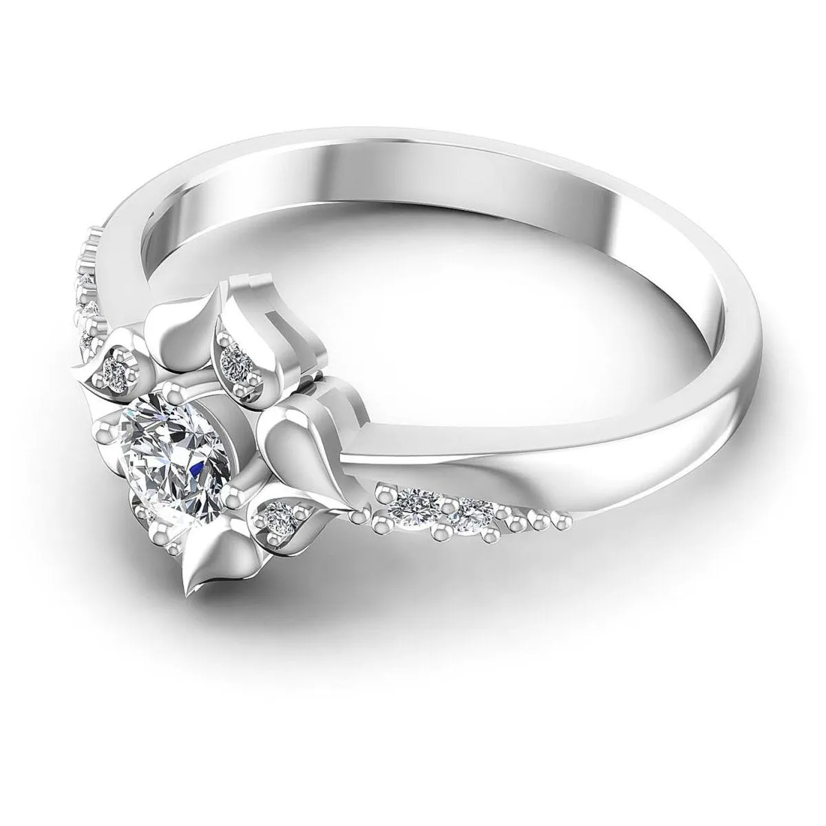 0.40 CT Round Cut Diamonds - Fashion Ring