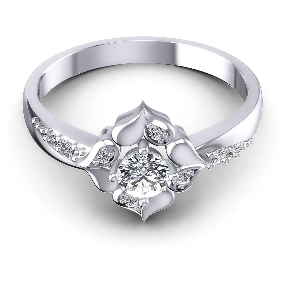 0.40 CT Round Cut Diamonds - Fashion Ring