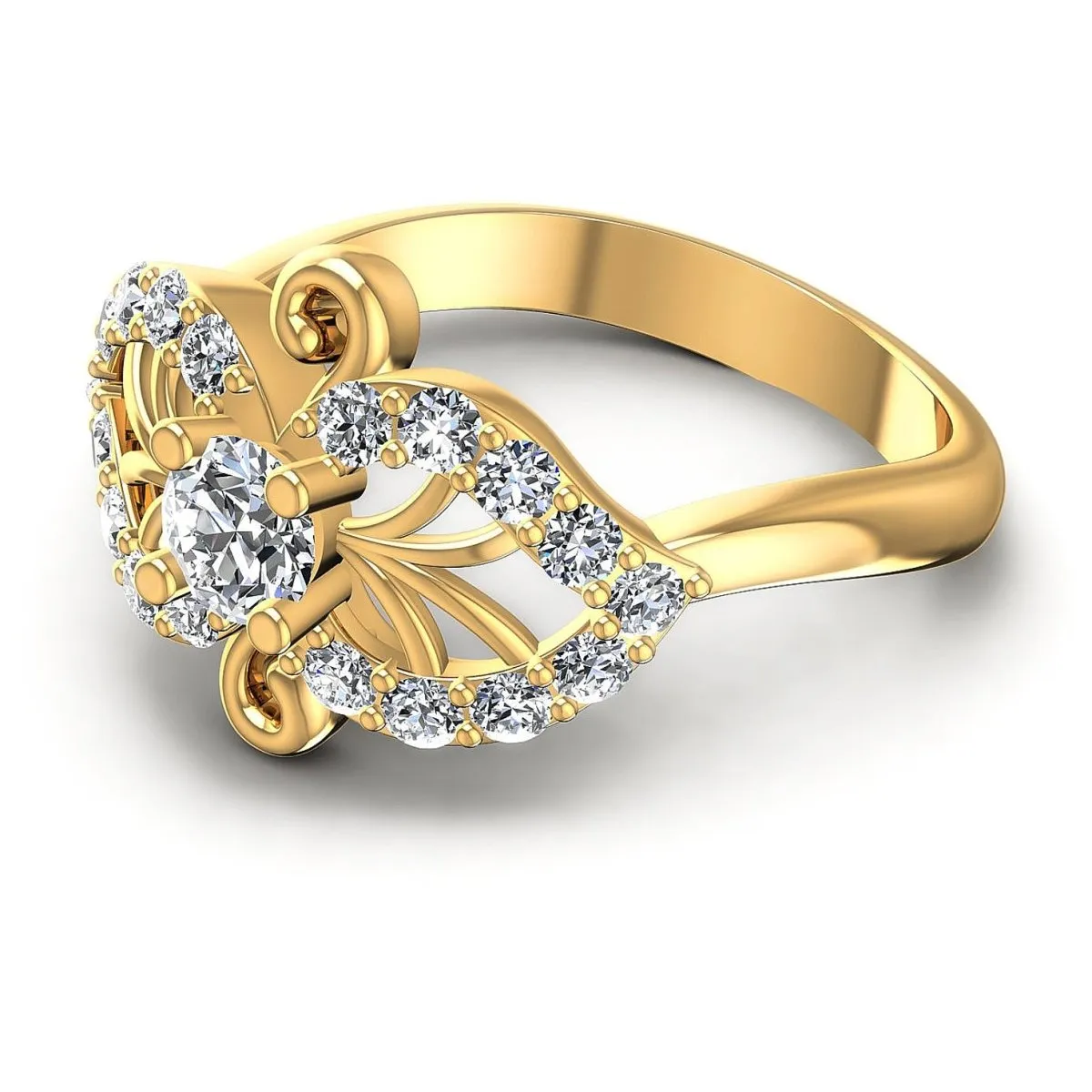 0.60 CT Round Cut Diamonds - Fashion Ring