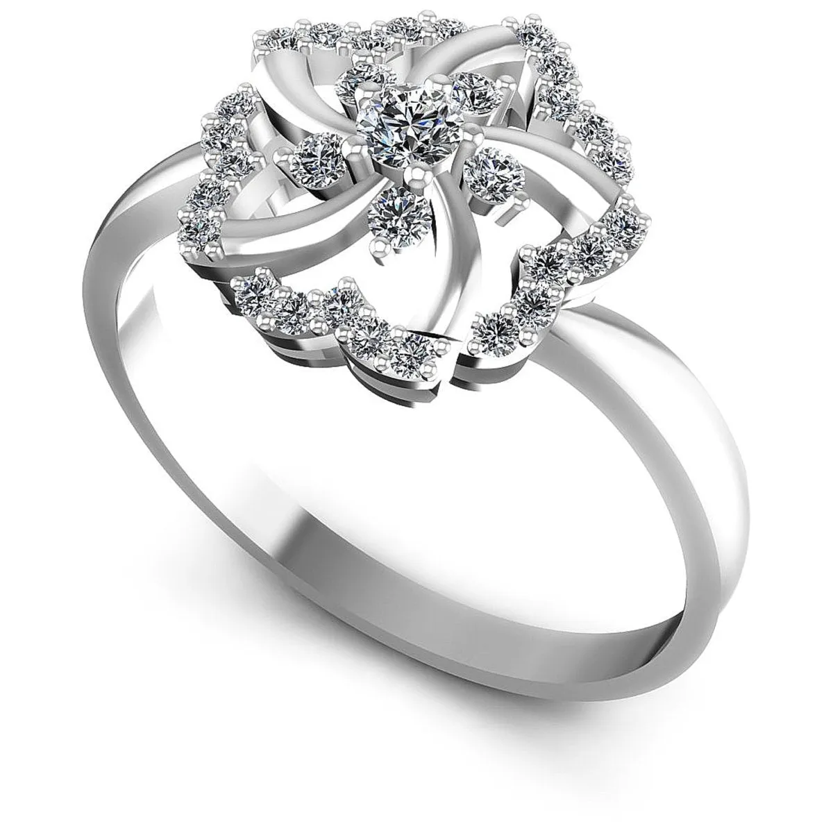 0.70 CT Round Cut Diamonds - Fashion Ring