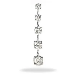 1.10 CT Round Cut Diamonds - Journey Pendant