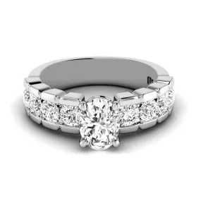 1.40-2.55 CT Round & Oval Cut Diamonds - Engagement Ring