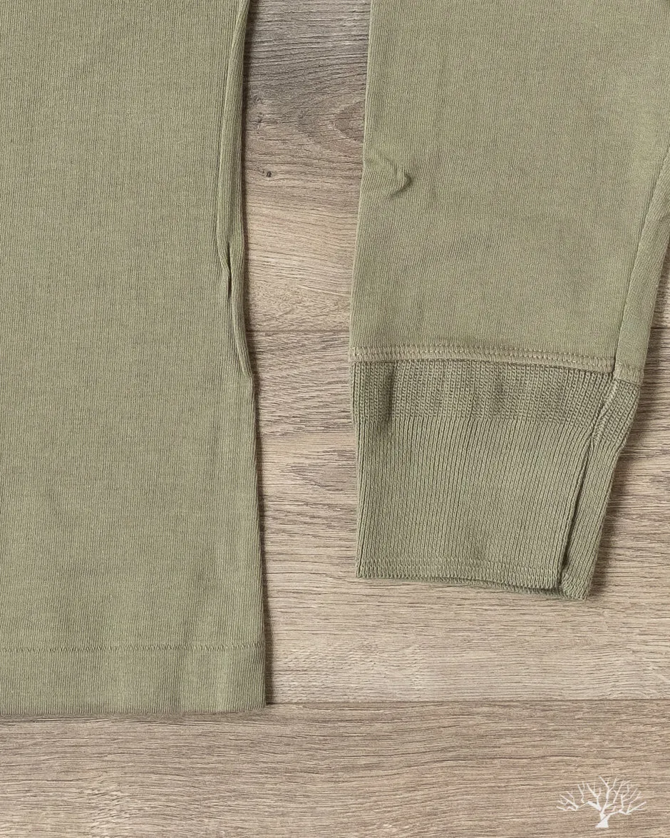 206 Long Sleeve Henley - Army