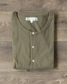 206 Long Sleeve Henley - Army