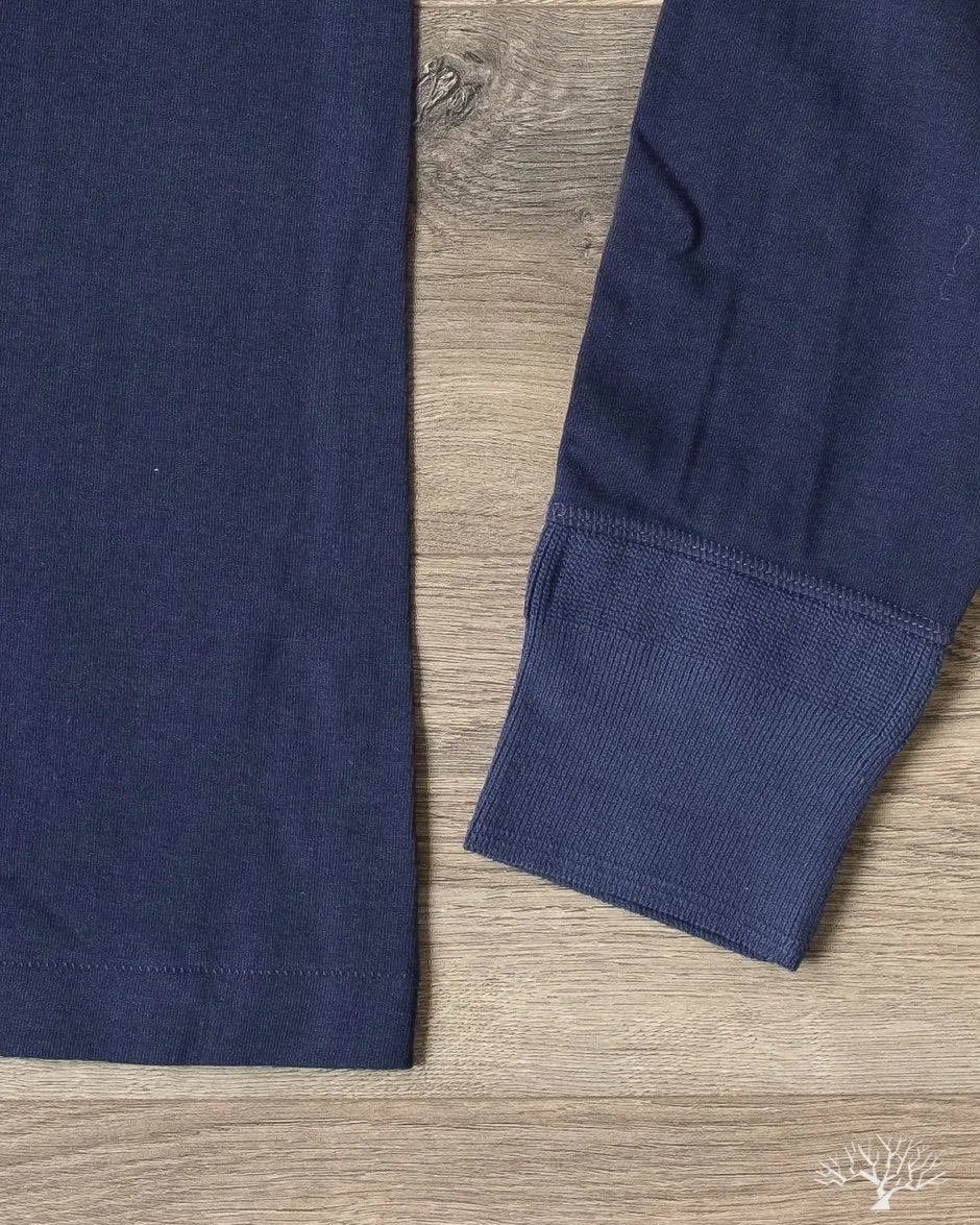 206 Long Sleeve Henley - Ink Blue