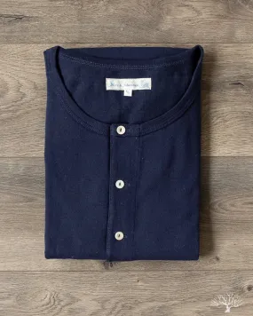 206 Long Sleeve Henley - Ink Blue