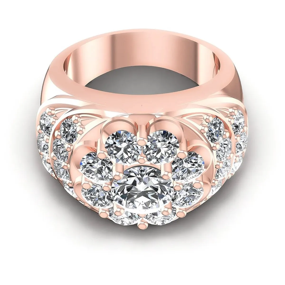 3.15 CT Round Cut Diamonds - Fashion Ring