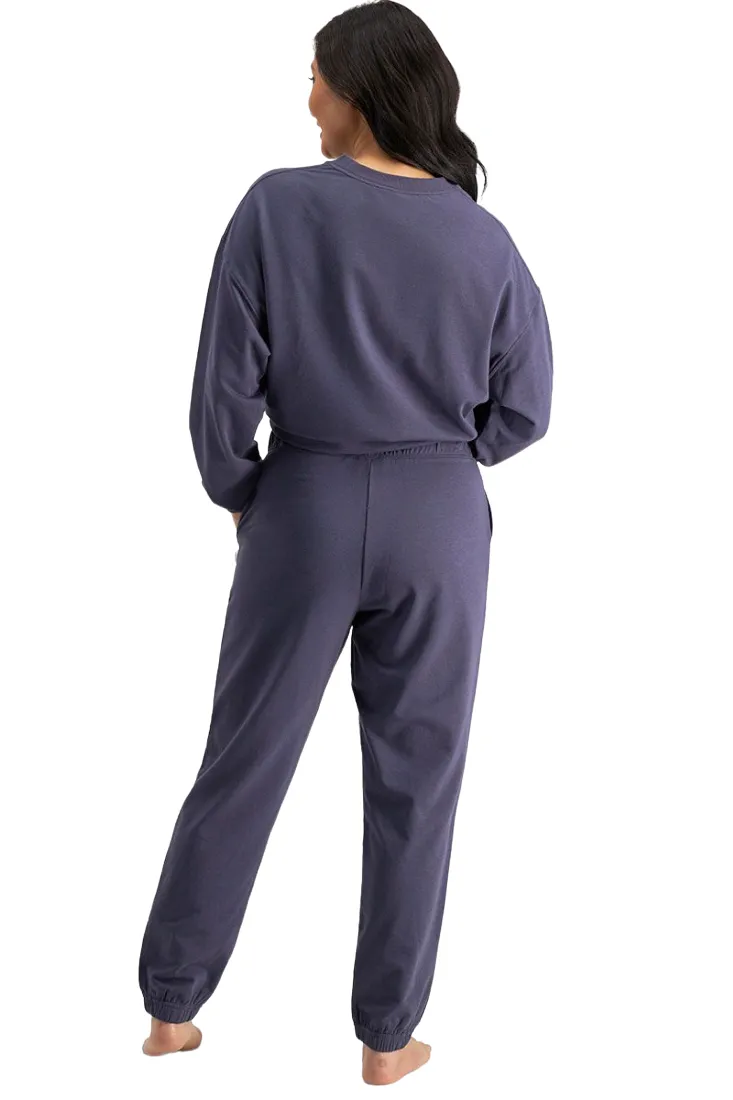 4 x Womens Jockey Life Terry Pant Trackie Loungewear Molten Midnight