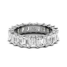 5.20 CT Emerald Cut Diamonds - Eternity Ring