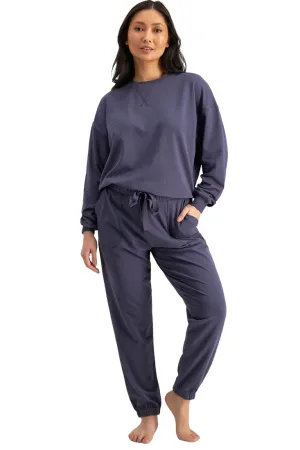 6 x Womens Jockey Life Terry Pant Trackie Loungewear Molten Midnight