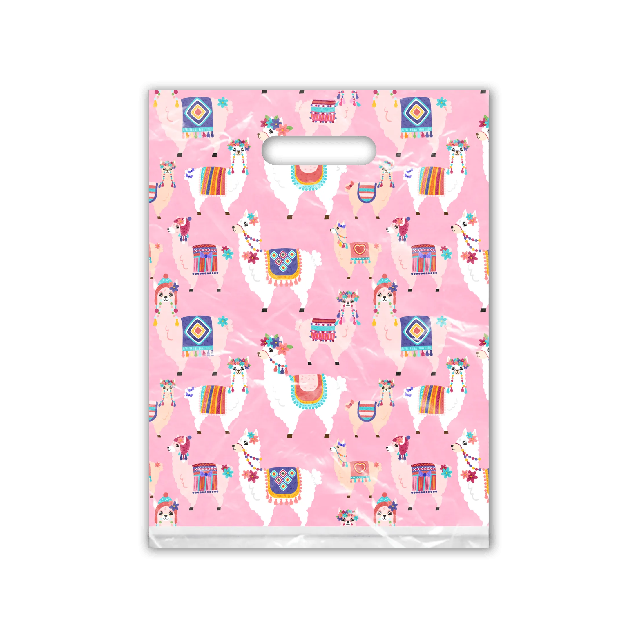 9x12 Llama Designer Poly Plastic Merchandise Bags Premium Printed Bags