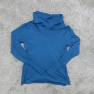 Abercrombie & Fitch Mens Pullover Sweater Long Sleeves High Neck Blue Size Small