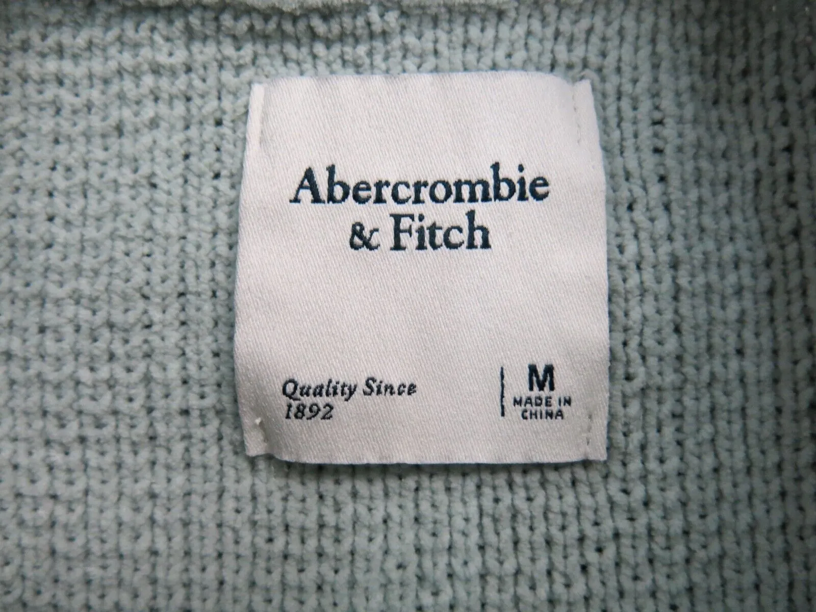 Abercrombie & Fitch Women Pullover Crew Neck Sweater Long Sleeve Light Blue SZ M