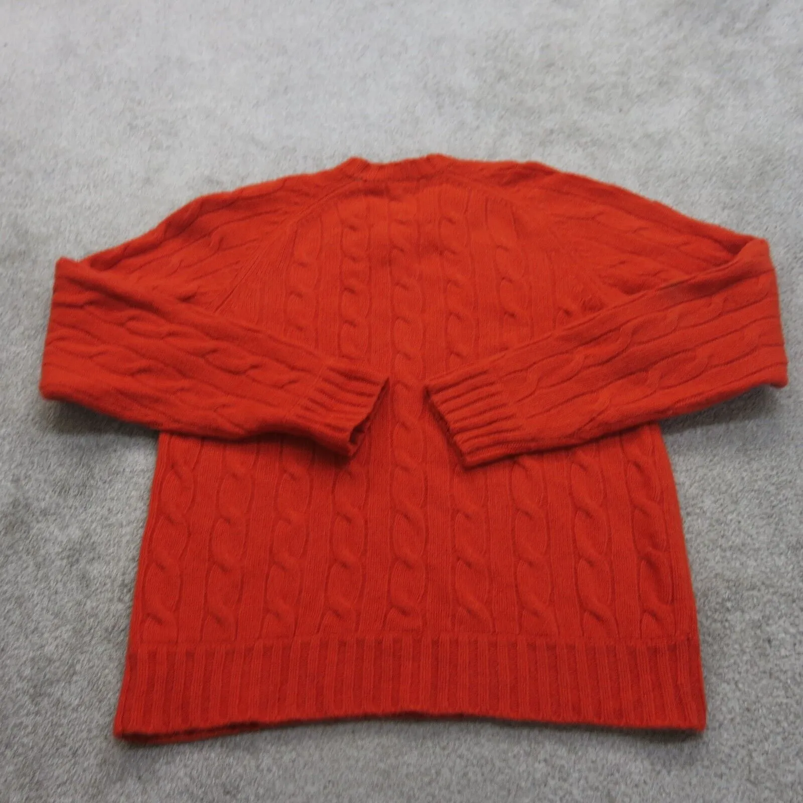 Abercrombie & Fitch Womens Knitted Sweater Wool V Neck Over For Care Red Size XL