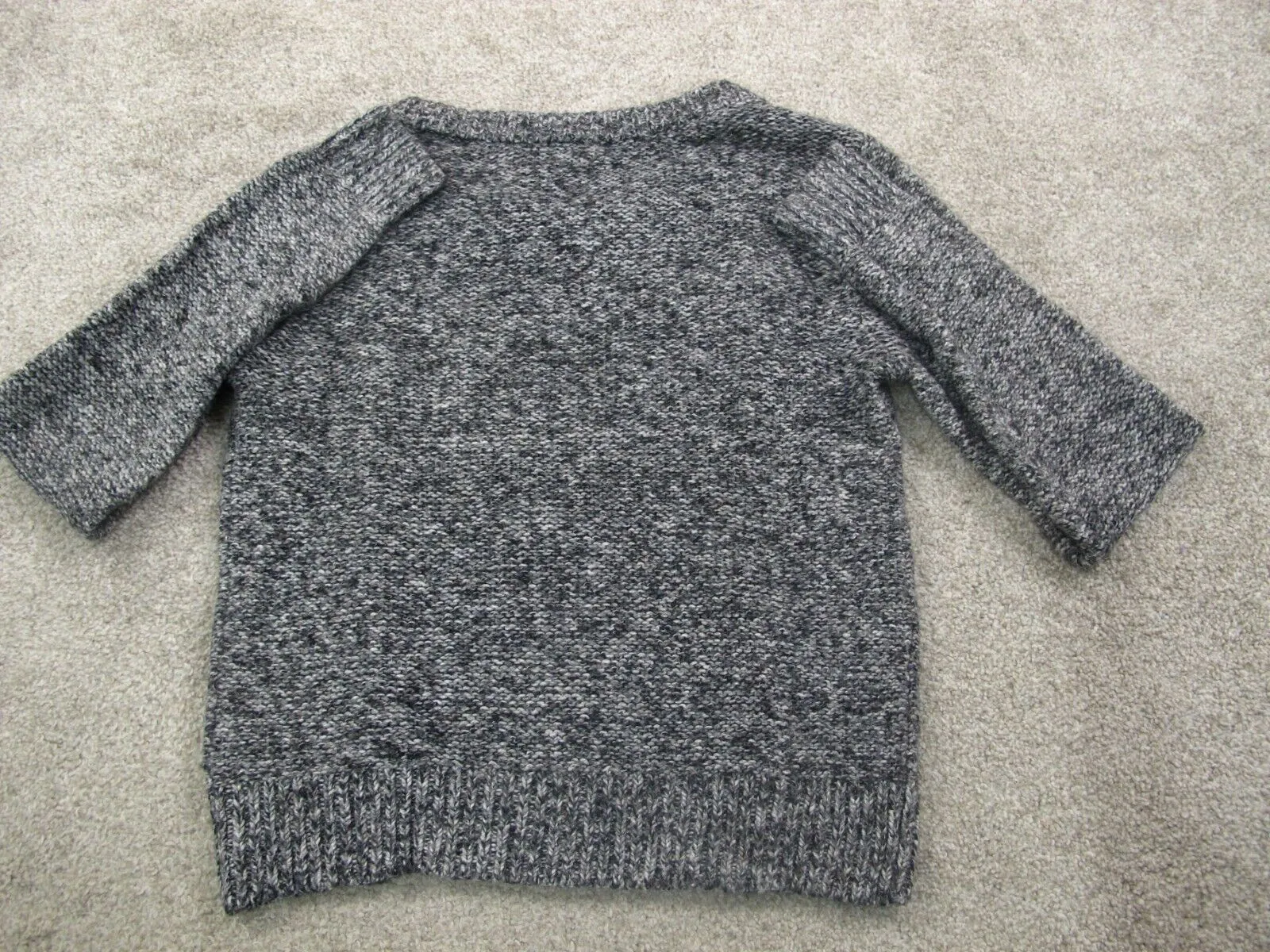 Abercrombie & Fitch Womens Pullover Knitted Sweater Long Sleeves Gray Size XS