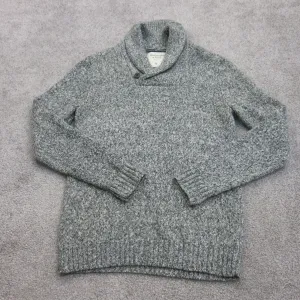 Abercrombie & Fitch Womens Pullover Sweater Knitted Long Sleeves Heather Gray M