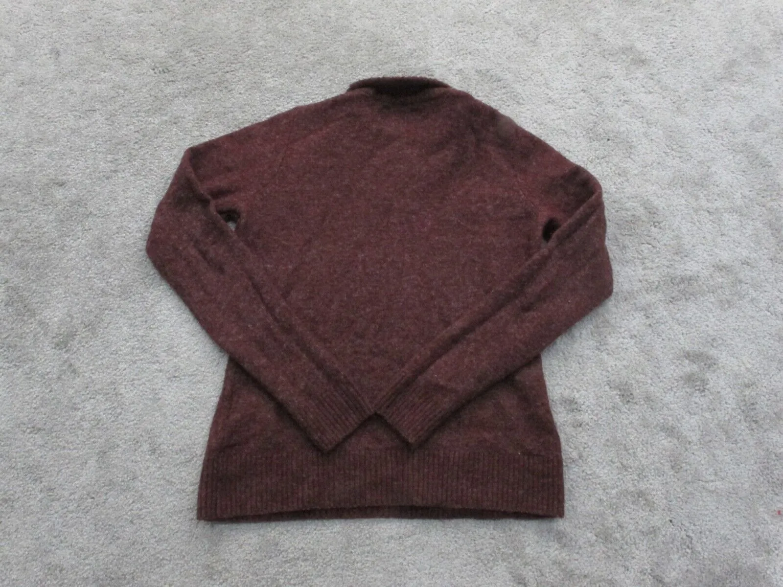 Abercrombie & Fitch Womens Pullover Sweater Knitted Long Sleeves Maroon Size XS