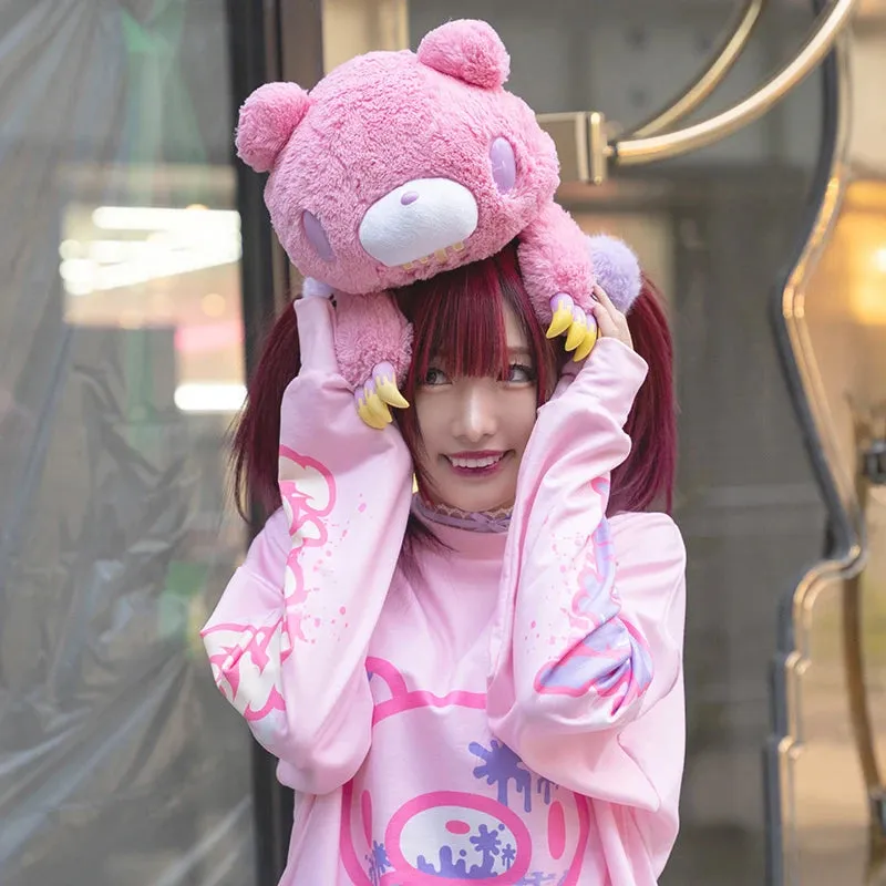 ACDC RAG and Gloomy Bear long sleeve pastel pink t-shirt