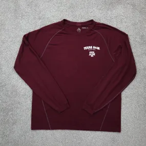 Adidas Climalite Mens Pullover Sweatshirt Long Sleeve Crew Neck Maroon Size M