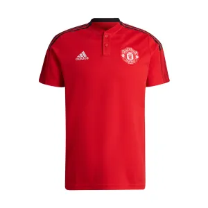 ADIDAS MANCHESTER UNITED TIRO MEN'S POLO SHIRT RED