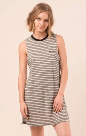 Afends Womens Strike - Hemp - Graphic Bandcut Dress