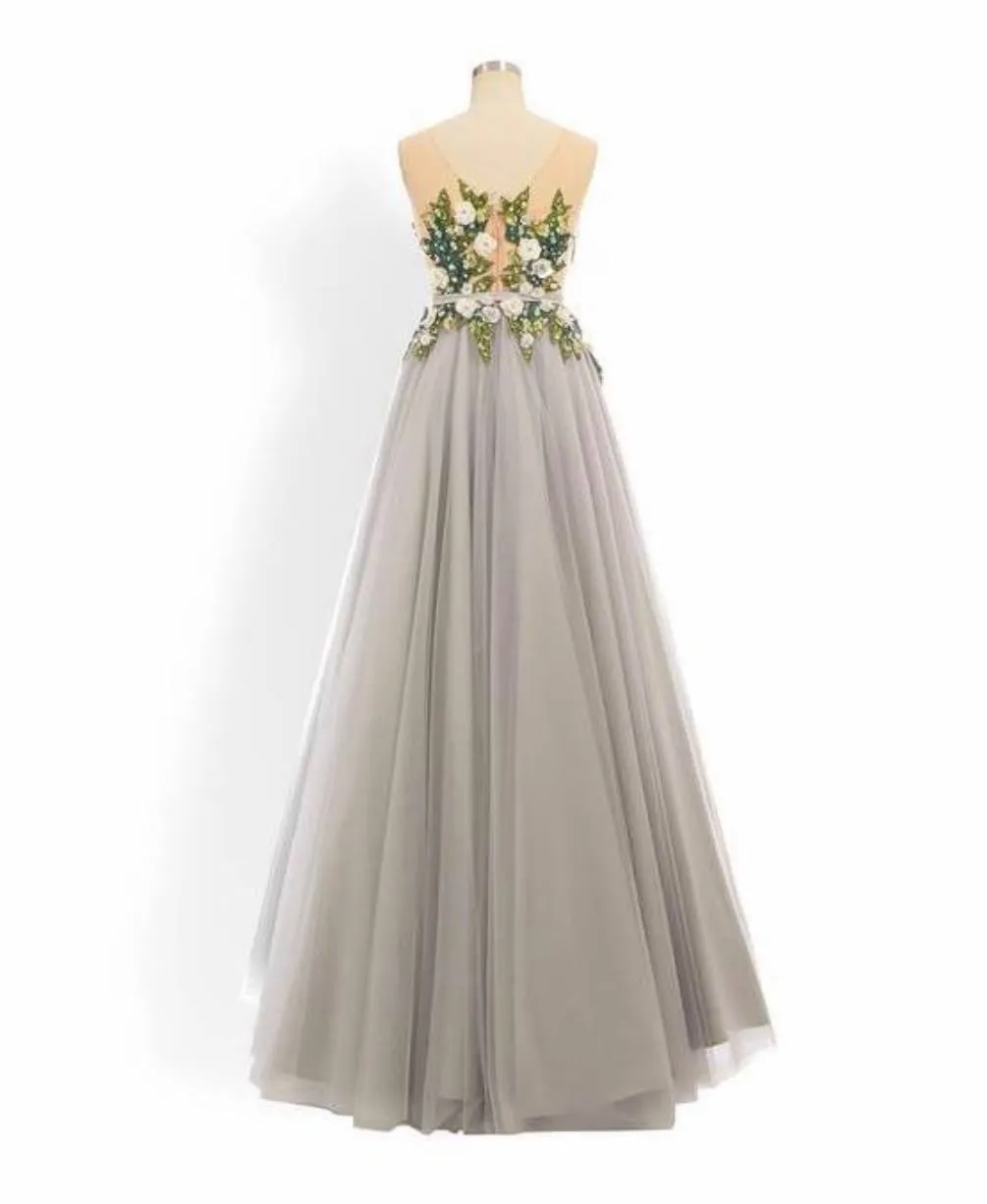 Aqua Gown in Grey