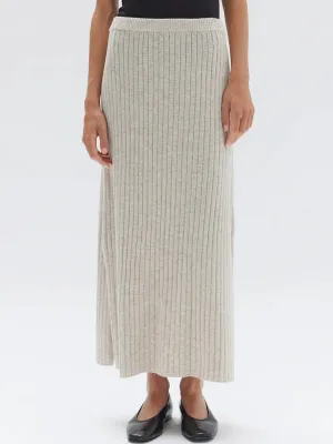 ASSEMBLY LABEL WOOL CASHMERE RIB SKIRT