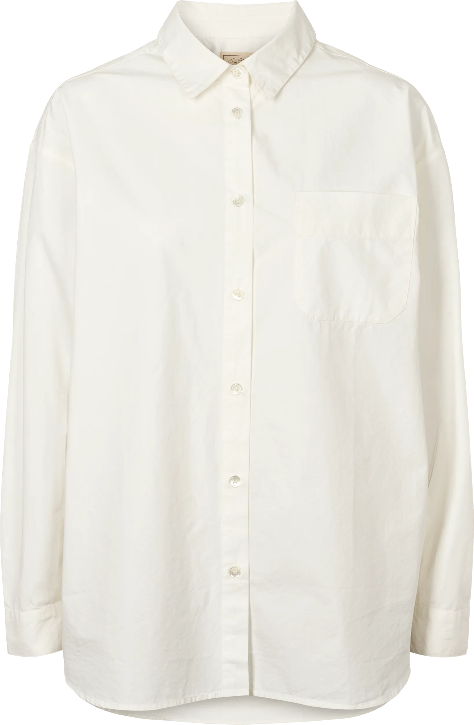 Astrid Shirt Poplin Gots 243975 - Whisper White