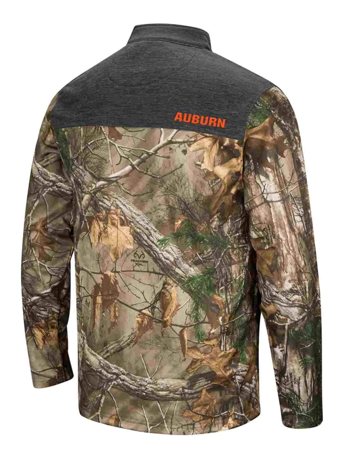 Auburn Tigers Colosseum Realtree Xtra & Gray Outfitter 1/4 Zip LS Pullover