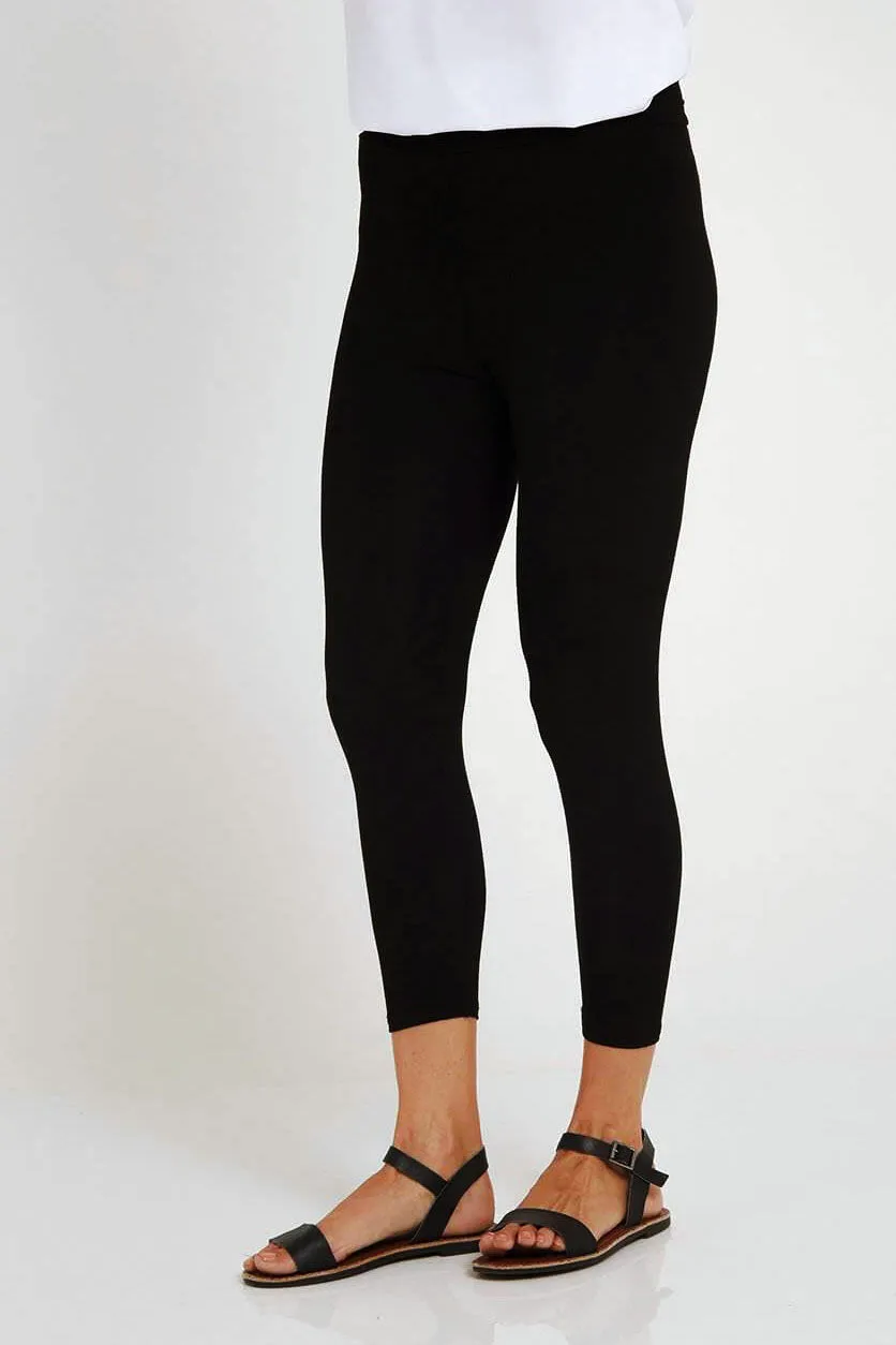 Bamboo 3/4 Leggings - Black