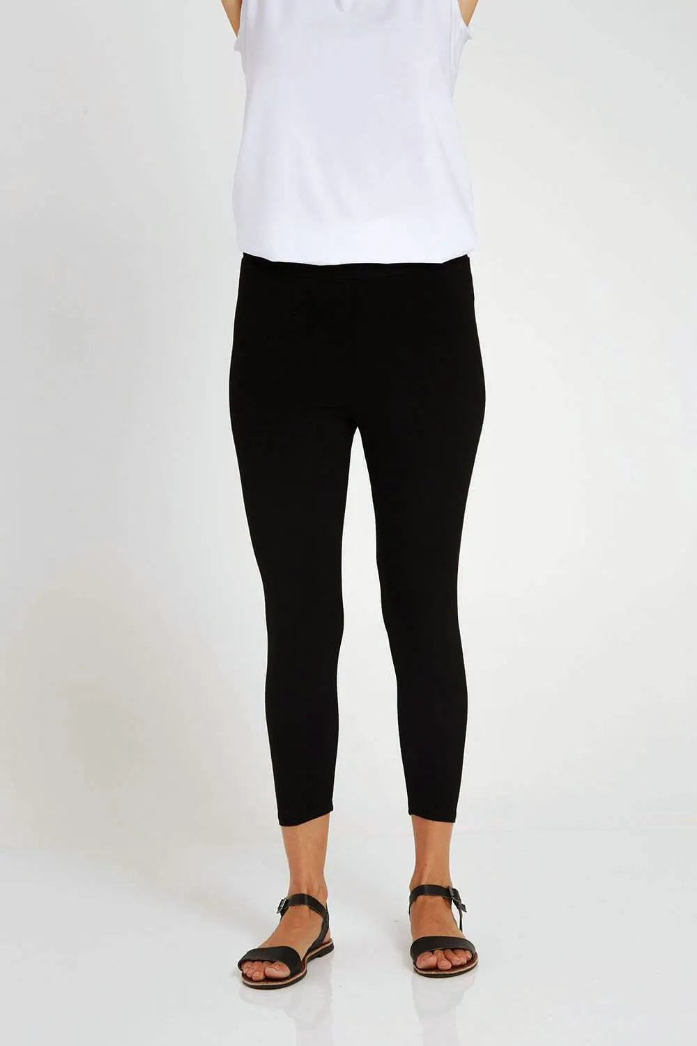 Bamboo 3/4 Leggings - Black