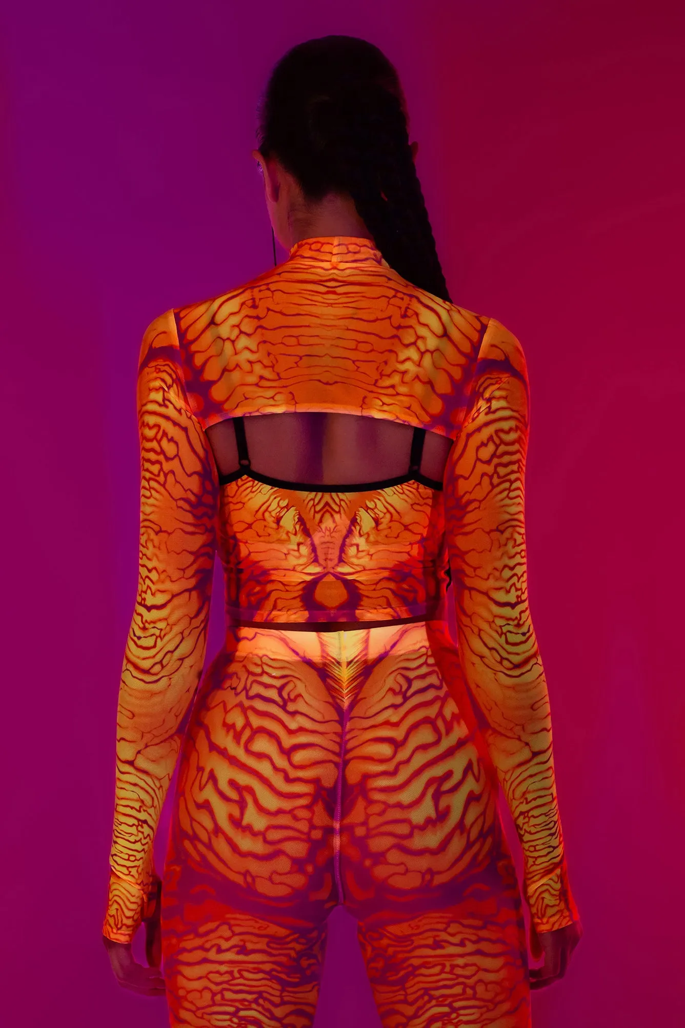 Beneath The Surface Mesh 2 Piece Shrug