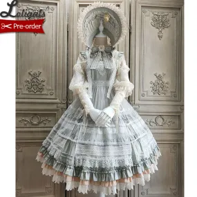 Blooming Camellias ~ Elegant Lolita JSK Dress Midi Party Dress by Alice Girl ~ Pre-order