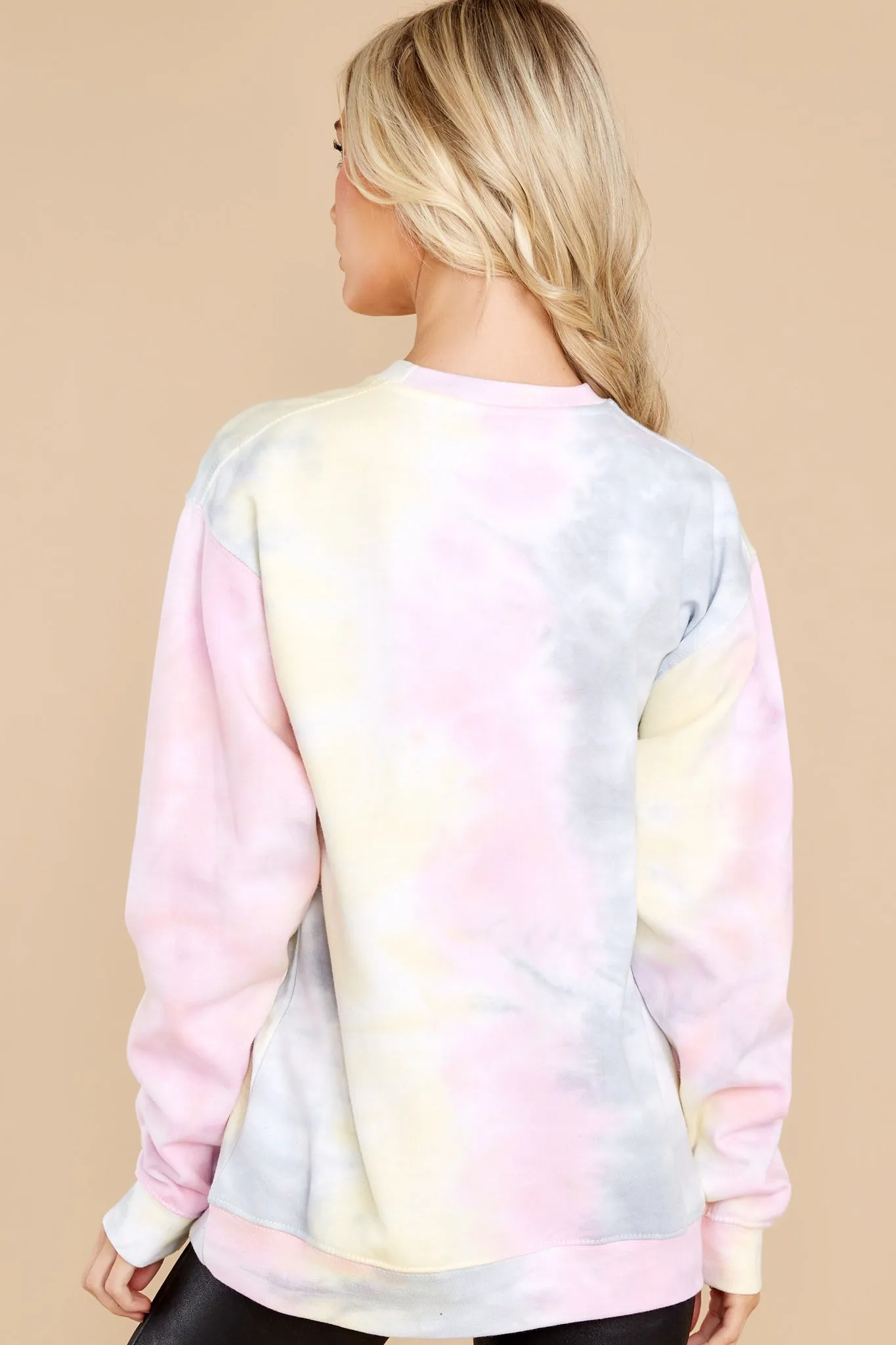 Blur The Lines Pastel Storm Tie Dye Sweatshirt