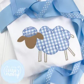 Boy Shirt - Lamb Applique