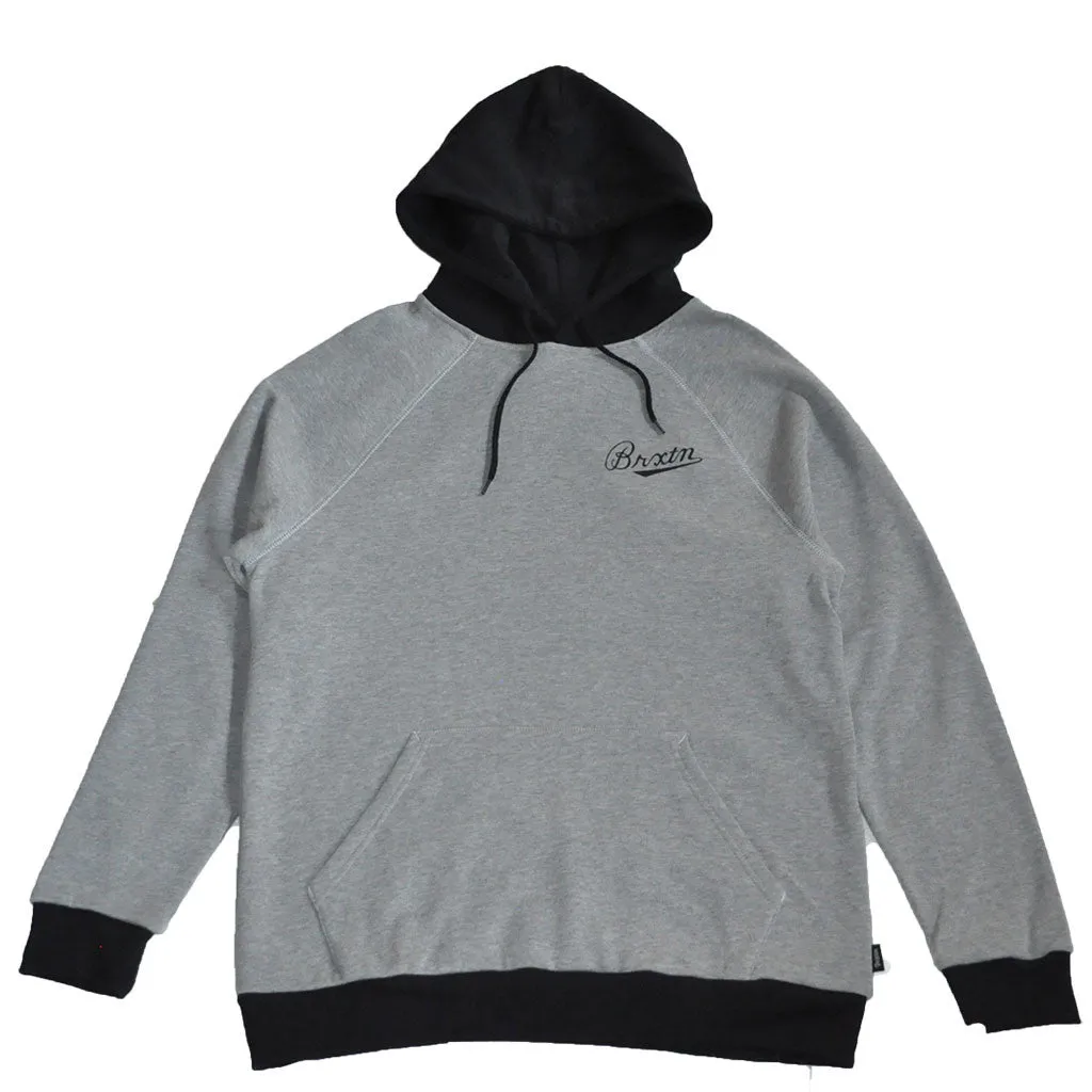 Brixton - Fenway Men's Hood Fleece, Heather Grey/Black