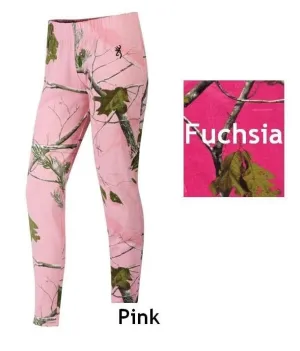 Browning Opal Leggings Realtree APC Pink Fuchsia Camo Full Length Size M