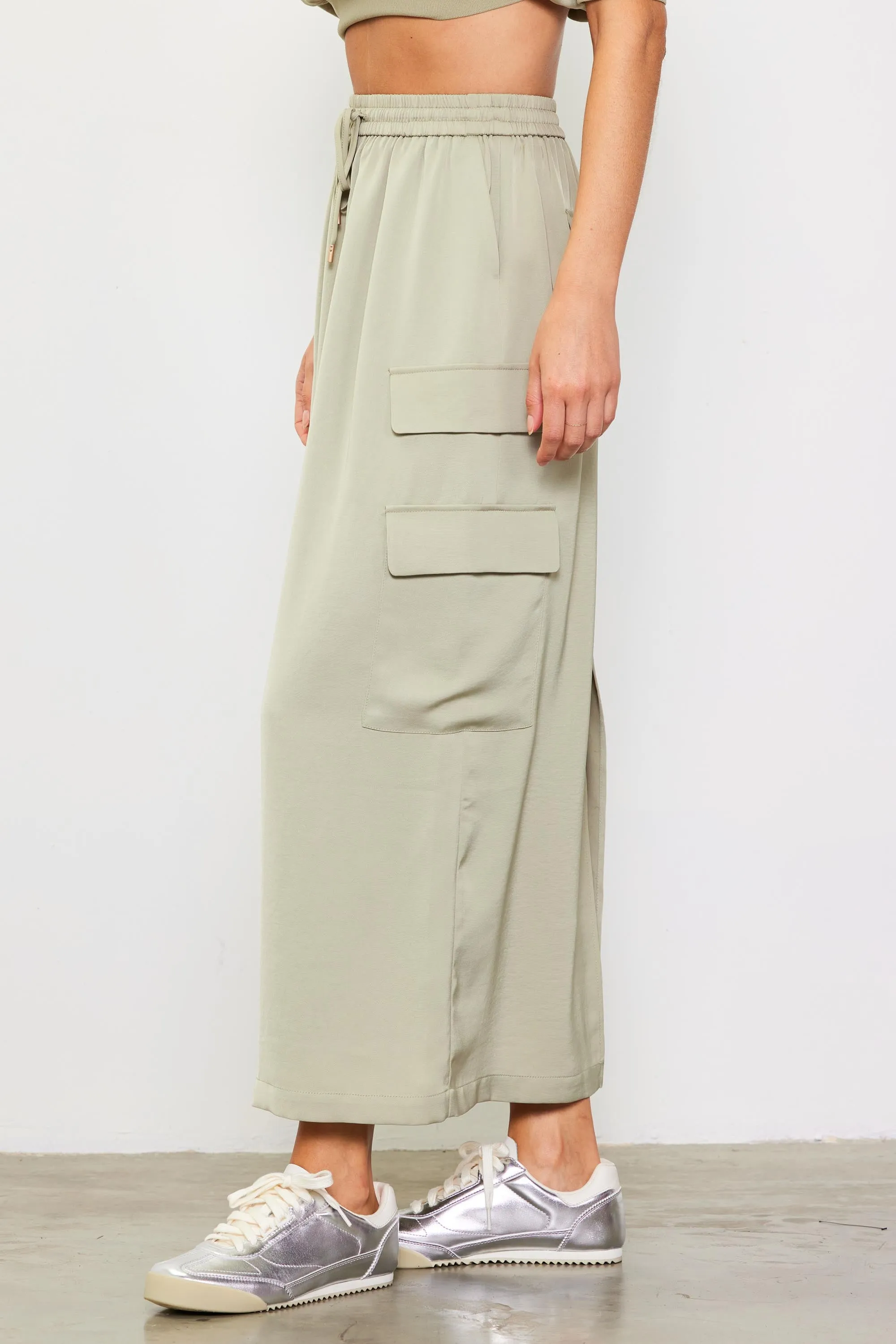 Cargo Midi Skirt