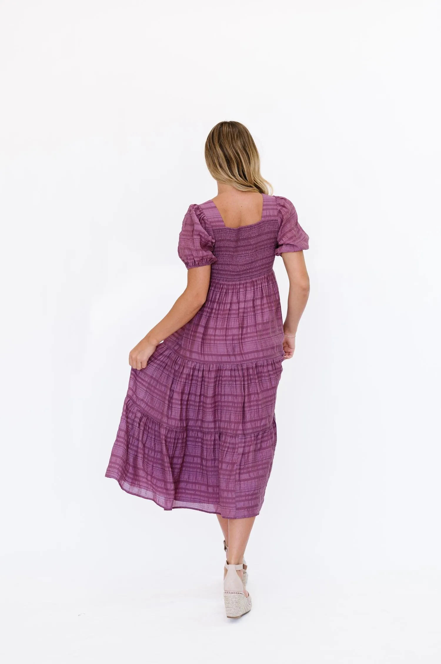 Carlile Dress in Purple