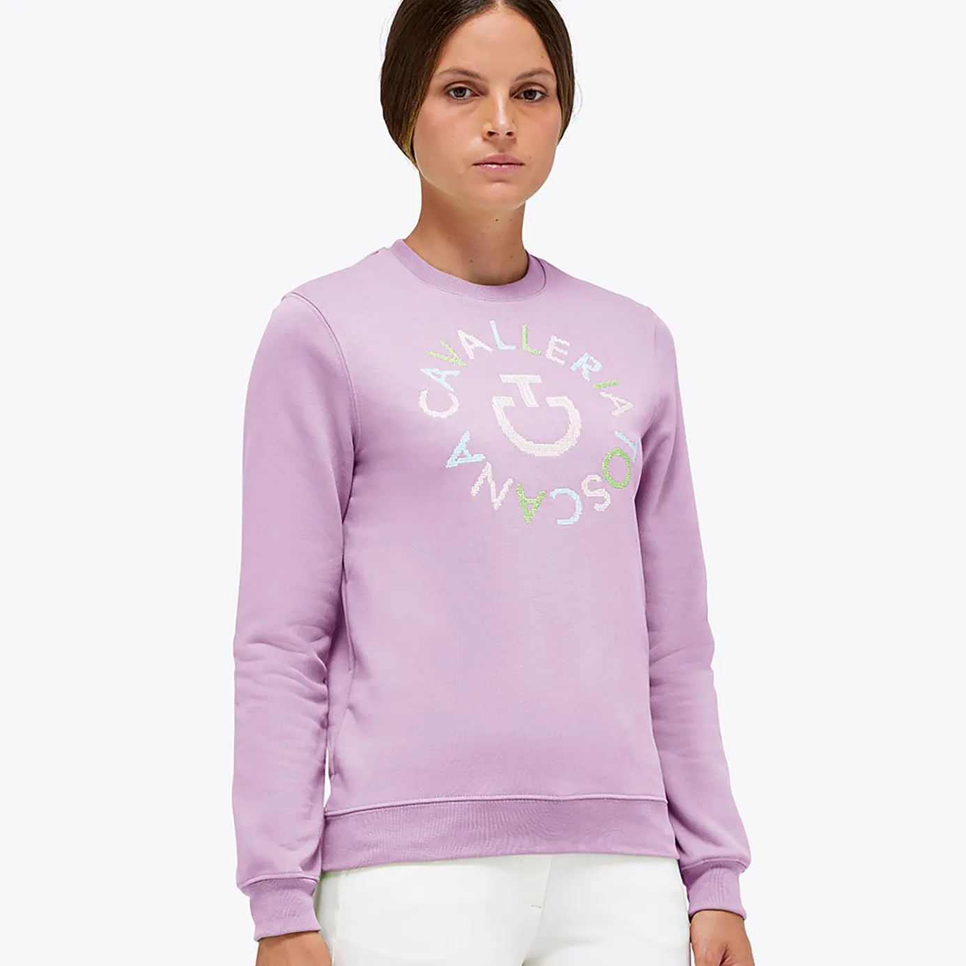 Cavalleria Toscana Pixel Orbit Sweatshirt - Pale Mauve