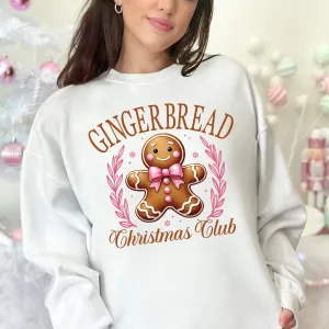 Christmas Gingerbread Coquette Christmas Crewneck Sweatshirt