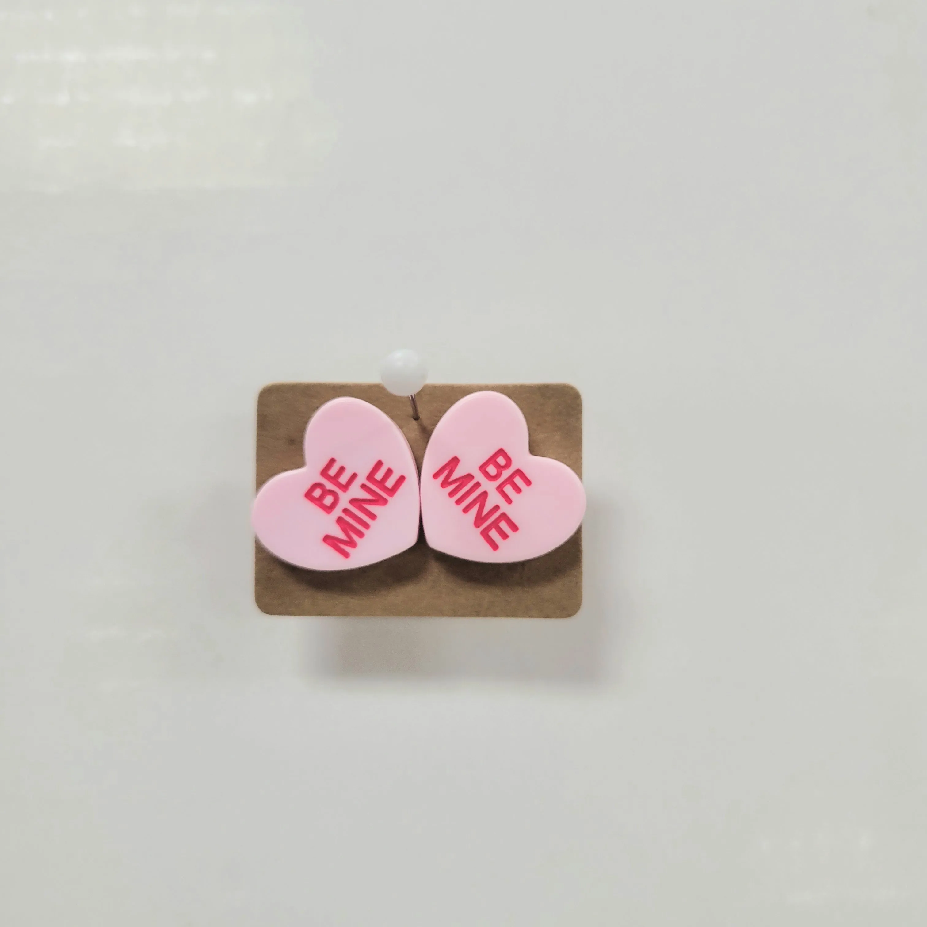 Conversation Heart Stud Earrings