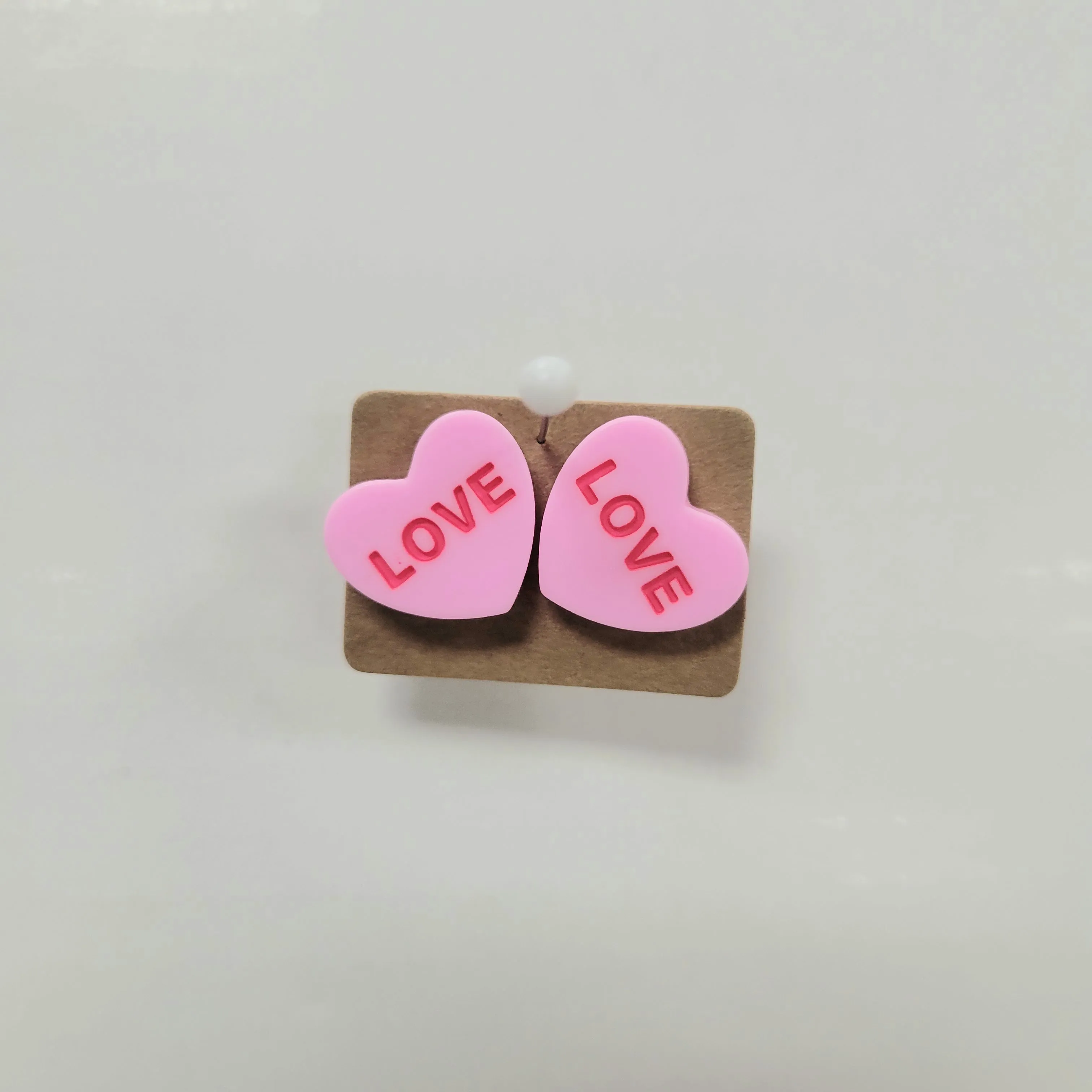 Conversation Heart Stud Earrings