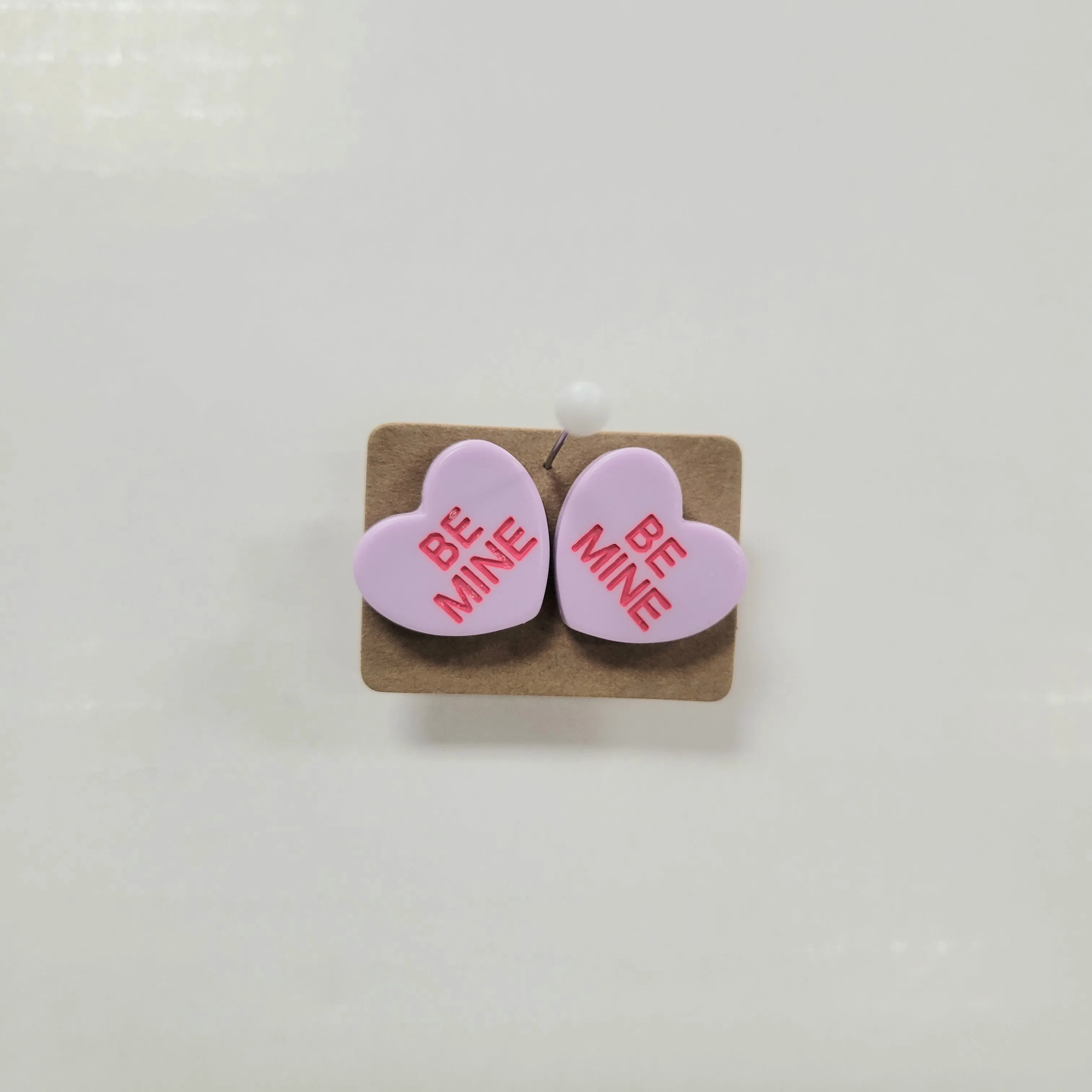 Conversation Heart Stud Earrings